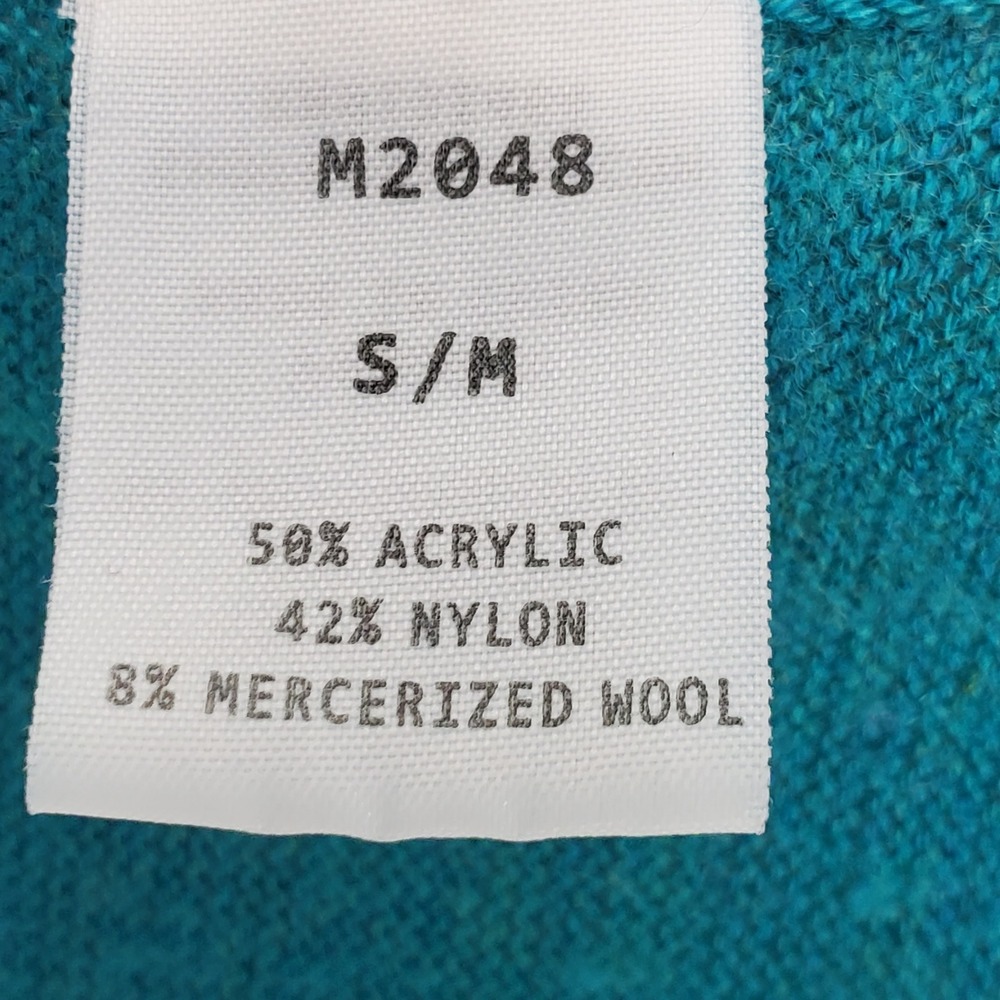 Kerisma Raven Sweater Slouchy Oversize Lightweight Knit Wool Blend Teal Boho S/M - Picture 5 of 7